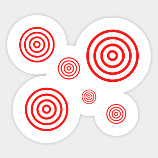 red target archery design Sticker